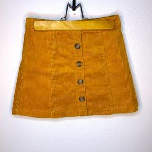 Forever 21 girls - mini skirt mustard yellow
